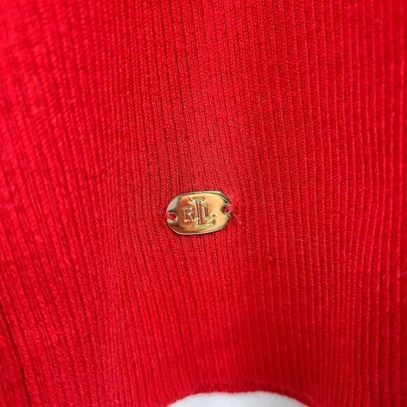 Lauren Ralph Lauren Red Turtleneck Sweater| Size 1x - Picture 7 of 11